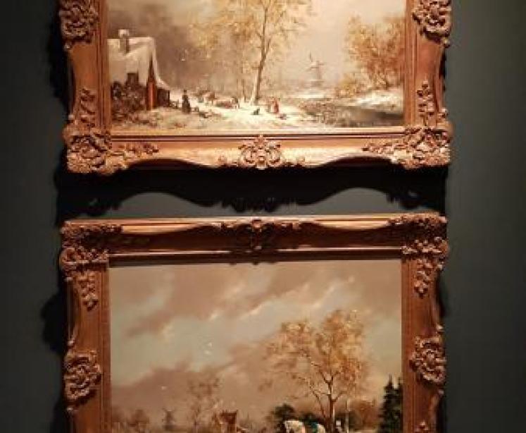 Superb Pair of Oils on Board By Gudrun Sibbons - Image 1