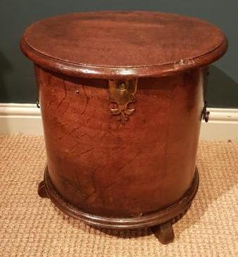 Unusual George III Oak Circular Close Stool