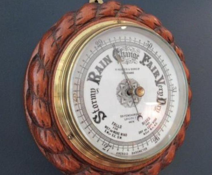 Mid Victorian London Ship's Barometer - Image 1