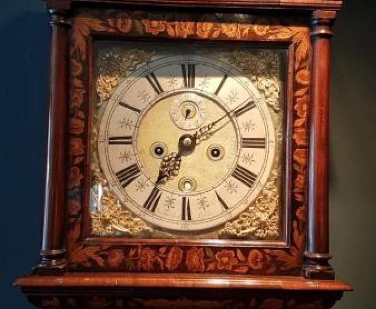 Superb George I Walnut & Marquetry Longcase Clock - Image 2