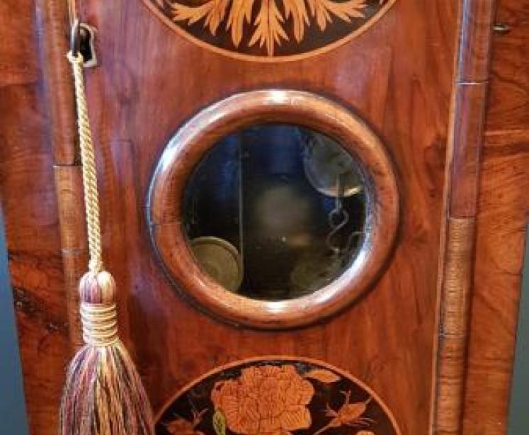 Superb George I Walnut & Marquetry Longcase Clock - Image 5