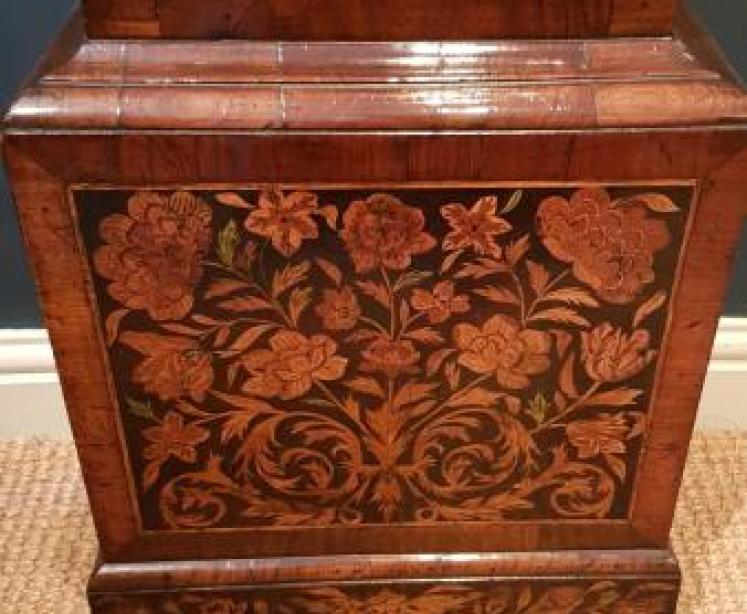 Superb George I Walnut & Marquetry Longcase Clock - Image 6