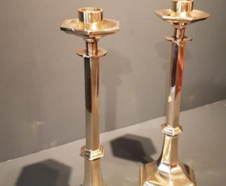 Pair of Mid Victorian Cast Candlesticks - Image 3