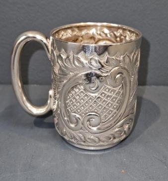 Edwardian Silver Christening Mug