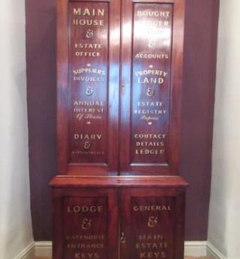 Fine Antique Mahogany Estate Double Cupboard