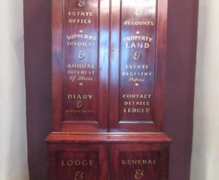 Fine Antique Mahogany Estate Double Cupboard - Image 1