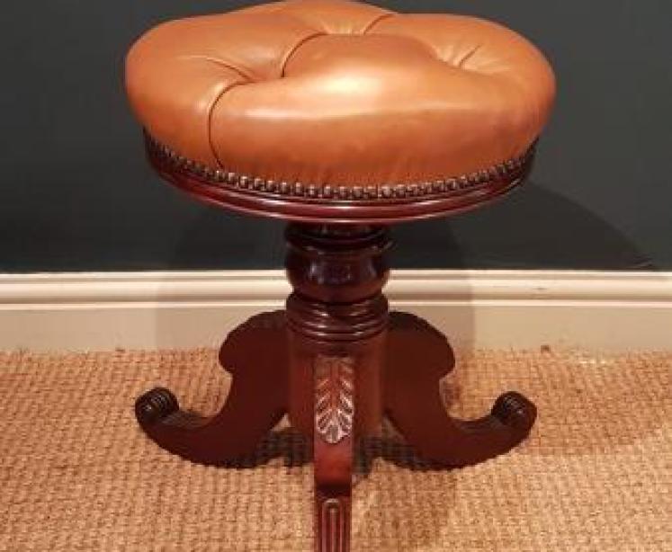 William IV Mahogany Stool - Image 1