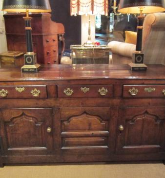 Outstanding George II Period Oak Cupboard Dresser