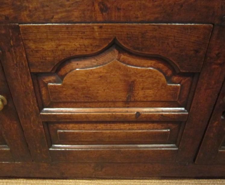Outstanding George II Period Oak Cupboard Dresser - Image 4