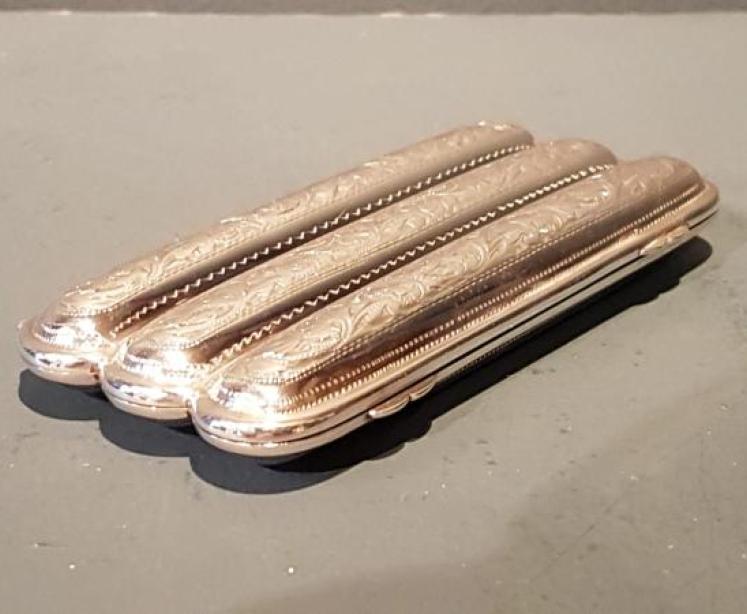 Victorian Engraved Silver Cigar Case - Image 2