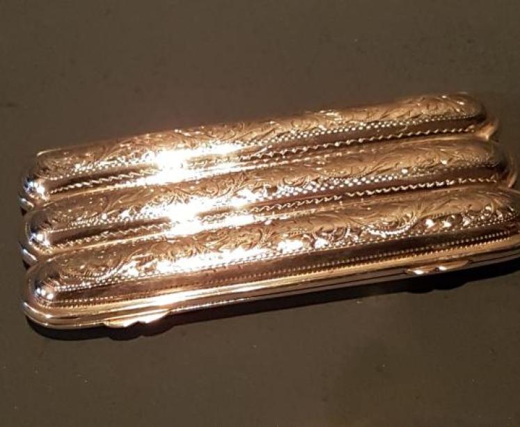 Victorian Engraved Silver Cigar Case - Image 4