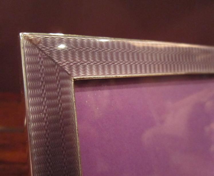 Superior George V Silver & Guilloche Photo Frame - Image 4