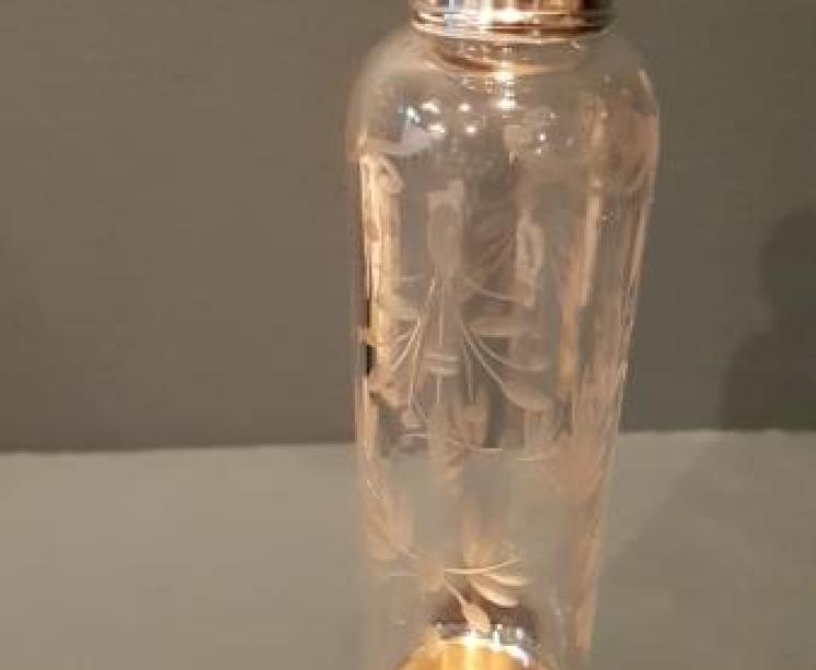 Fine Quality Edwardian Silver Mounted Opera Flask - Image 4