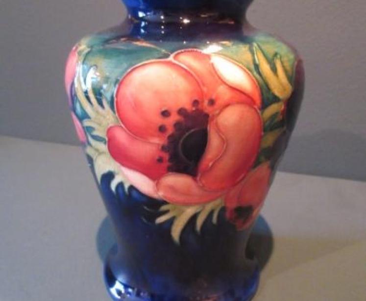 Early Moorcroft Anemone Baluster Shaped Vase.c.1930 - Image 1
