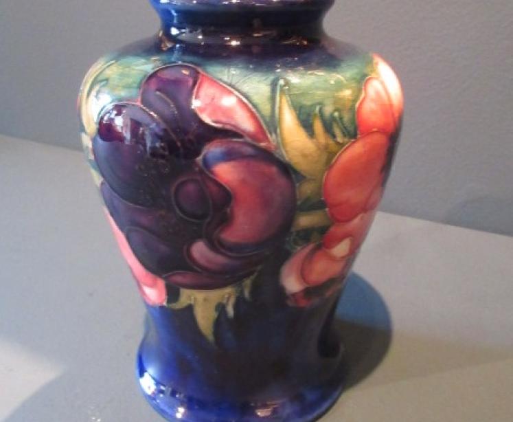 Early Moorcroft Anemone Baluster Shaped Vase.c.1930 - Image 3