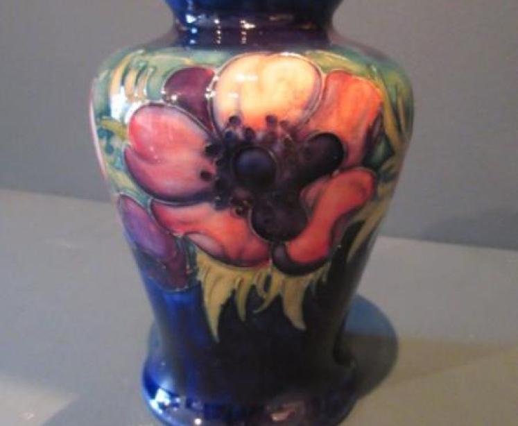Early Moorcroft Anemone Baluster Shaped Vase.c.1930 - Image 5