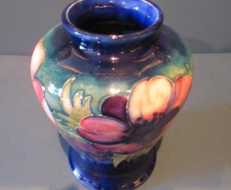 Early Moorcroft Anemone Baluster Shaped Vase.c.1930 - Image 6