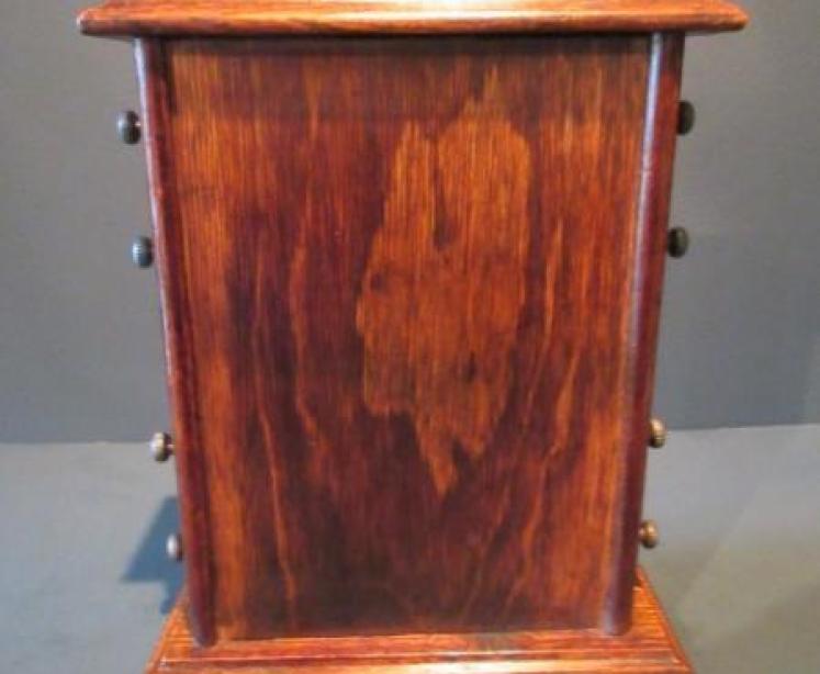 Large Victorian Solid Oak Perpetual Desk Calendar - Image 5