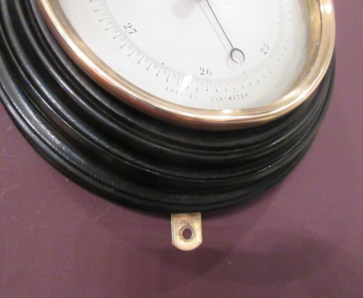 Antique Marine Barometer in Ebony Case - Image 4