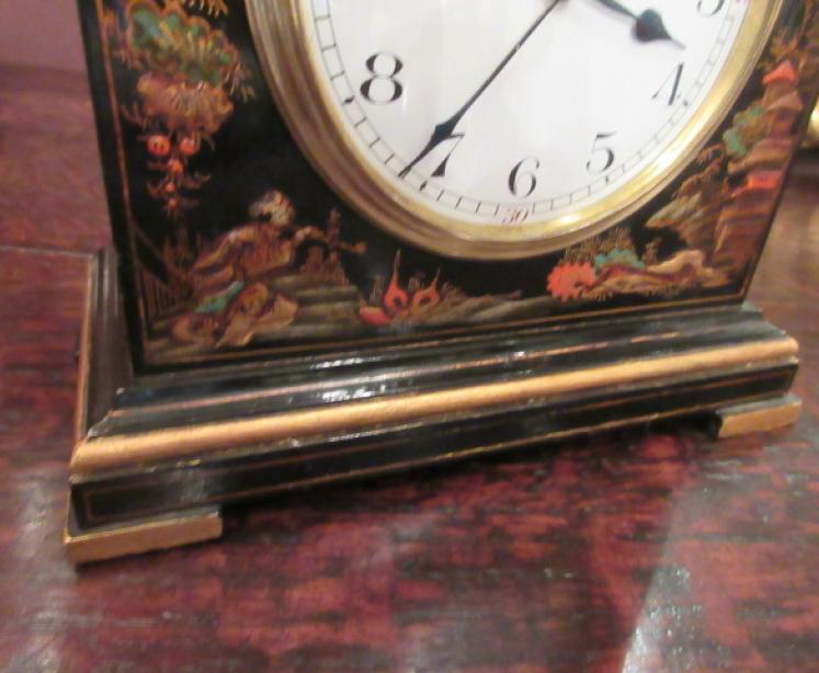 Superb Antique Chinioserie 8 Day Mantel Clock - Image 3