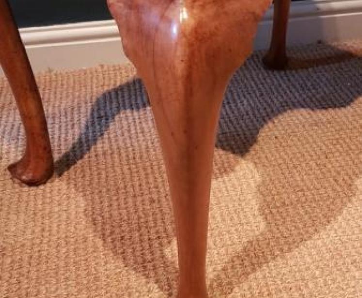 Superb George I Style Walnut Low Boy - Image 6