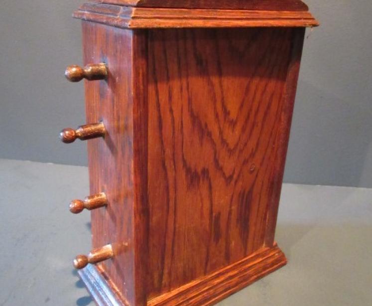 Late Victorian Solid Oak Perpetual Desk Calendar - Image 5