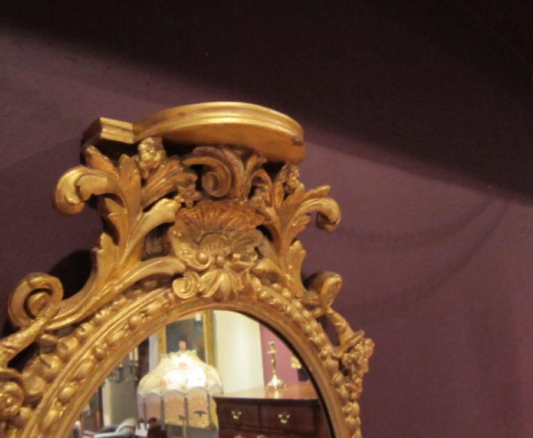 Superb Rare Pair of 19th Century Wall Sconce Mirrors - Image 4