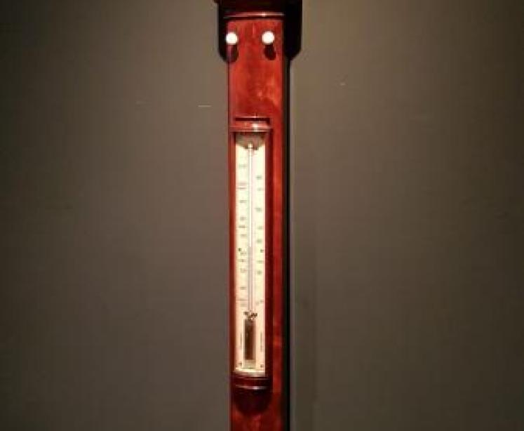 Superb Victorian Bow Front Stick Barometer - Image 1