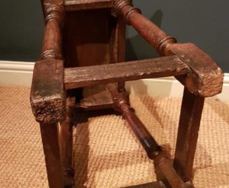Superb Period Oak Top Joint Stool - Image 5