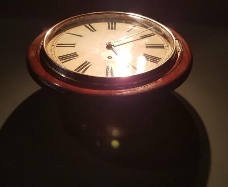 Late Victorian Mahogany English Dial Clock - Image 4