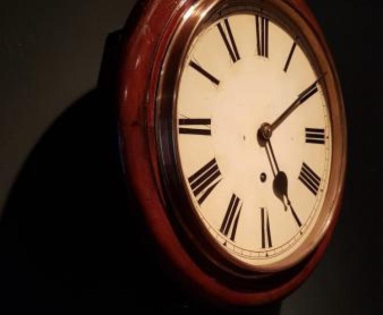 Late Victorian Mahogany English Dial Clock - Image 6