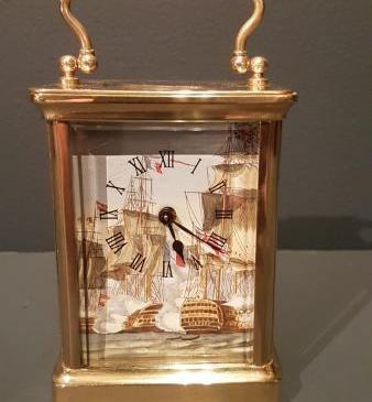 Victorian Carriage Clock With Enamelled Dial