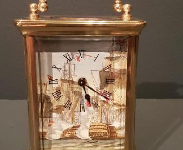 Victorian Carriage Clock With Enamelled Dial - Image 1