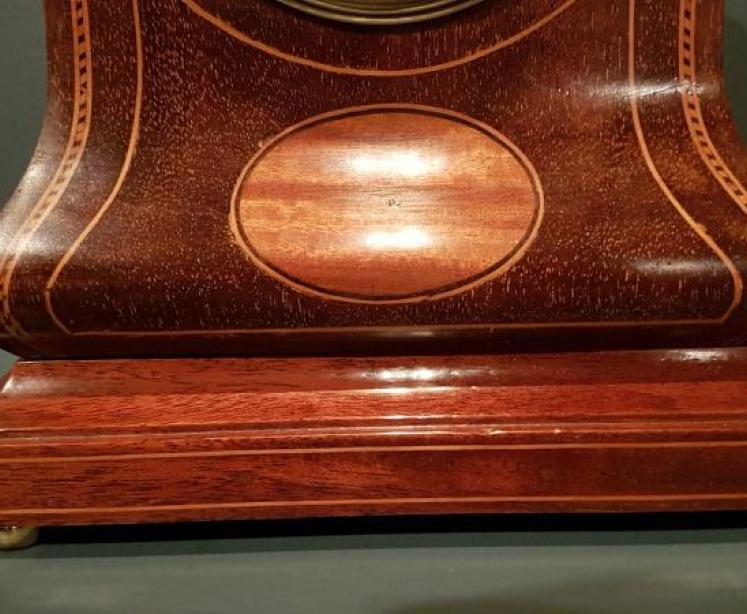 Quality Moulded Base Edwardian Mantle Clock  - Image 4