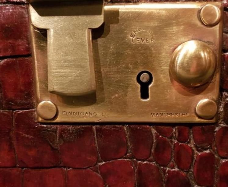 Superb 1920's Crocodile Skin Dispatch Case - Image 7