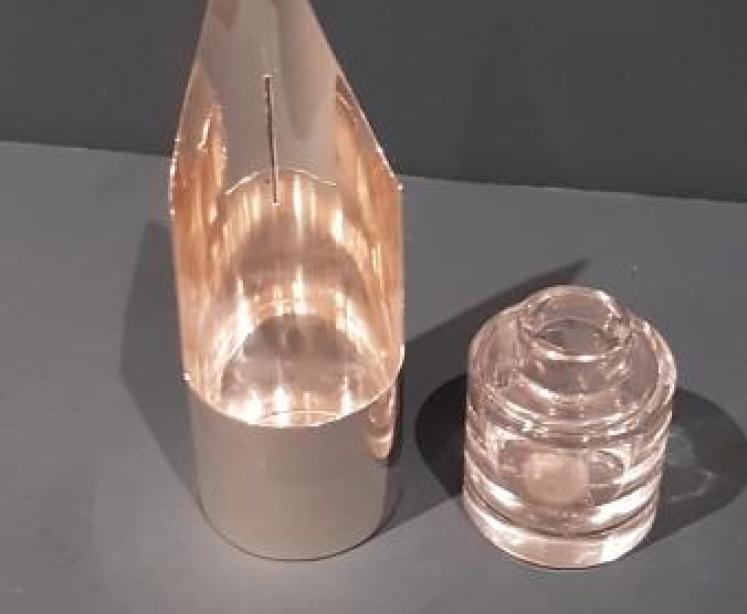 Unusual Victorian Silver Nib Ink Well - Image 2