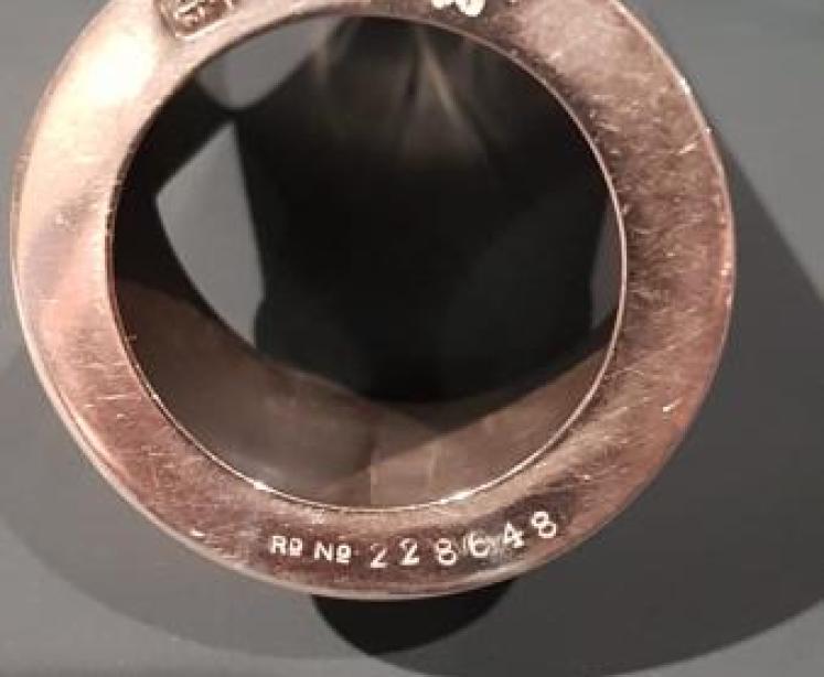 Unusual Victorian Silver Nib Ink Well - Image 3