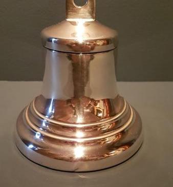 Large Edwardian Silver Bell Ink well