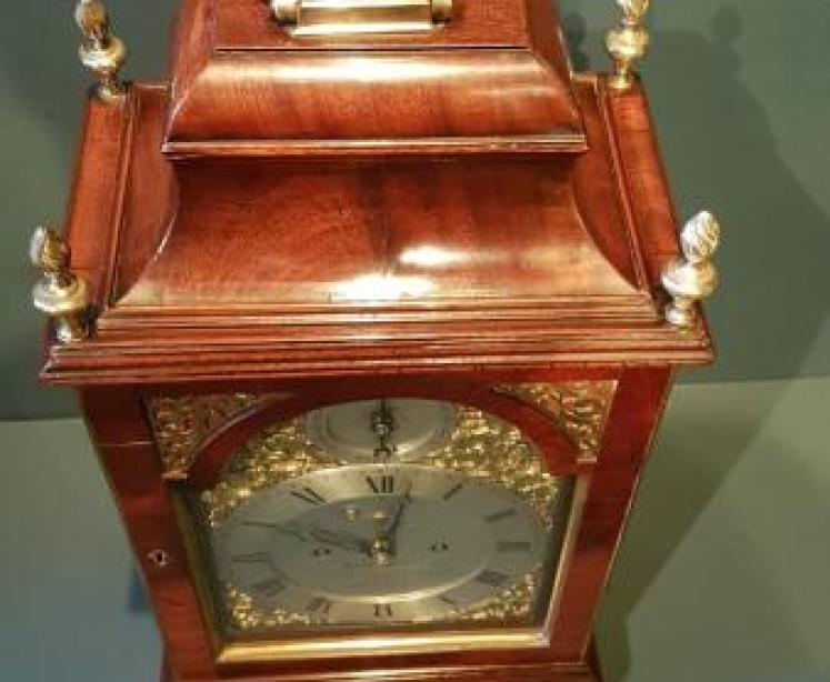 Fine George III Verge Double Fusee Bracket Clock - Image 4
