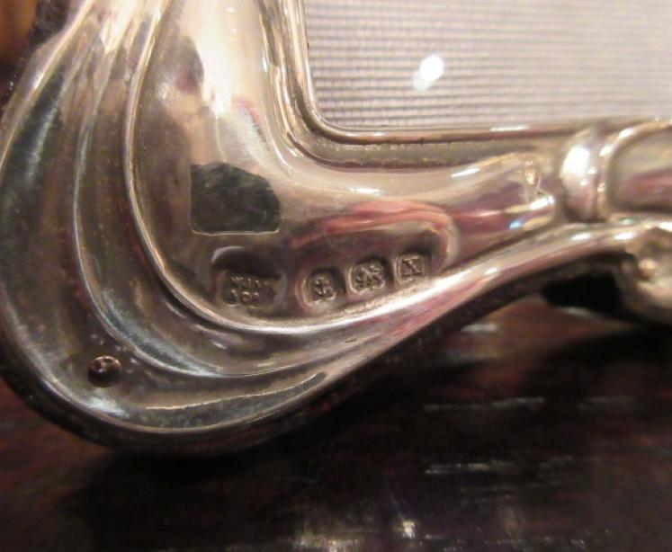 Art Nouveau Solid Silver Photo Frame - Image 3