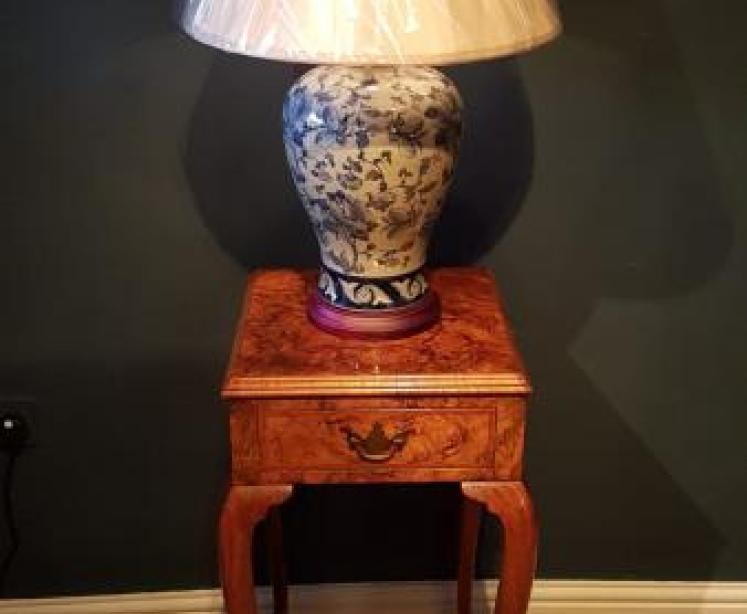 Antique Queen Anne Style Walnut Lamp Table - Image 7