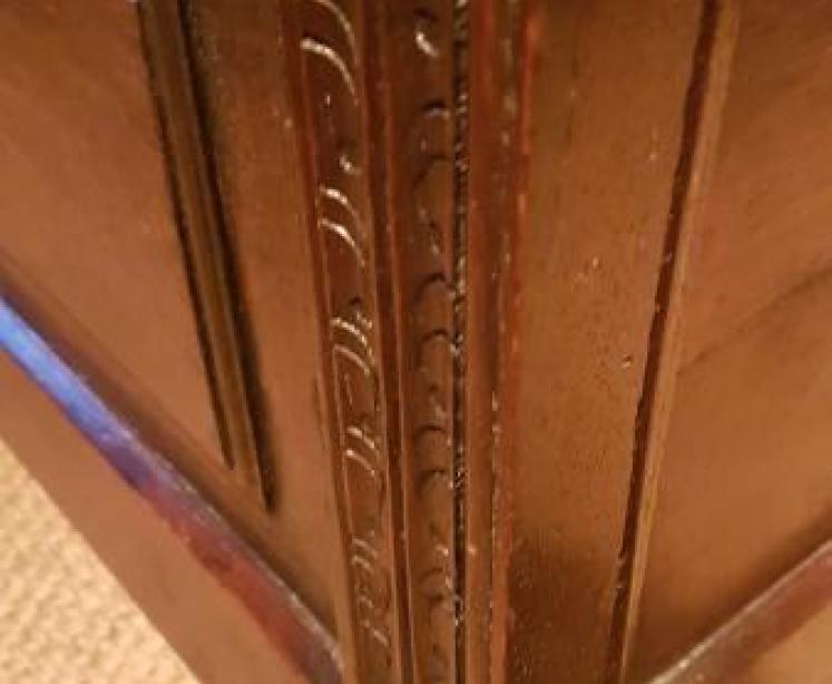 Small Period Oak Two Panel Coffer  - Image 3