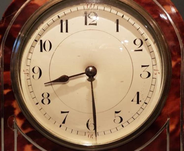 Superb Tortoise Shell Mantel Clock - Image 5