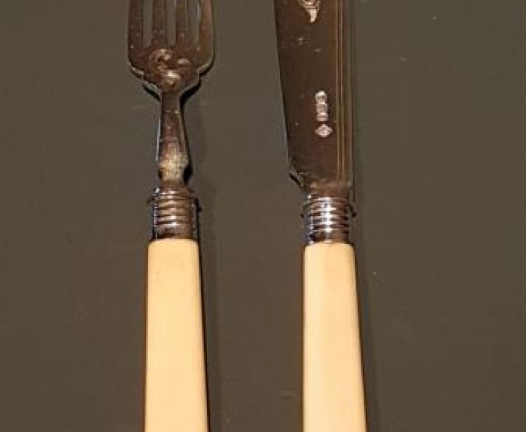 Victorian Solid Silver Canteen of Fish Knives and Forks - Image 5