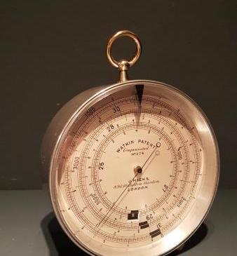 Rare Victorian 'Watkins Patent' Desktop Marine Barometer