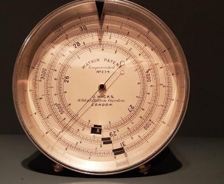 Rare Victorian 'Watkins Patent' Desktop Marine Barometer - Image 4