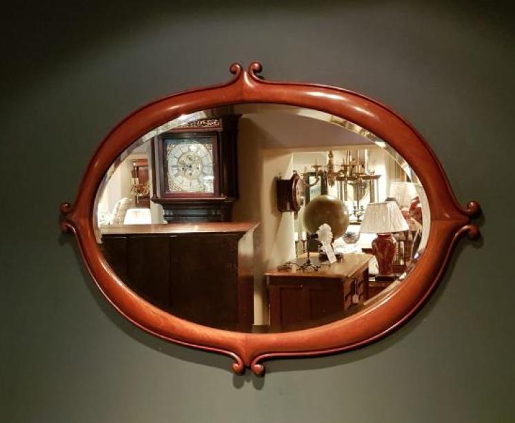 Victorian Moulded Mahogany Framed Mirror - Image 4
