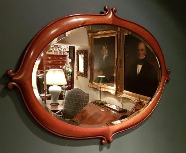 Victorian Moulded Mahogany Framed Mirror - Image 5