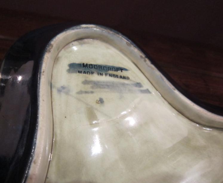 Rare Moorcroft Pansy Pen & Ink Stand - Image 3