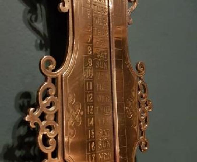 Victorian Brass Perpetual Calendar - Image 5